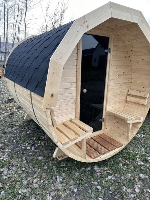 Sauna ogrodowa, beczka
