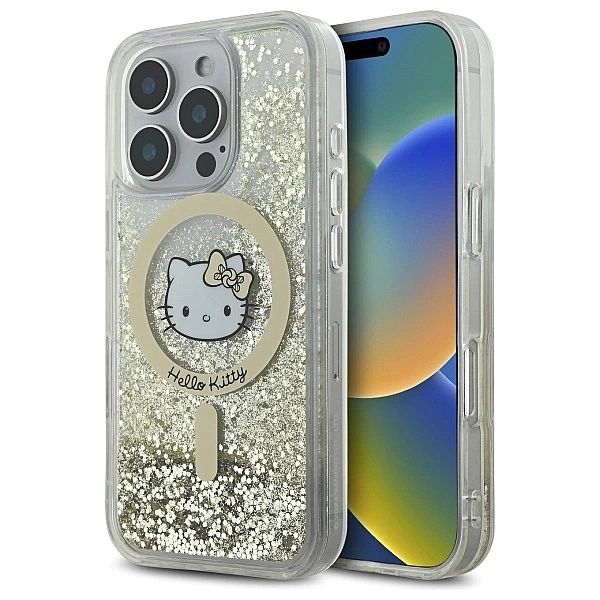 Hello Kitty HKHMP16LLGDIH iPhone 16 Pro 6.3" biały złoty/white gold ha