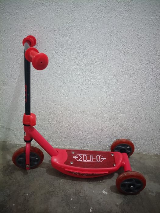 Trotinete infantil 3 Rodas - Vermelho (Ideal p/ Iniciantes), até 20kg