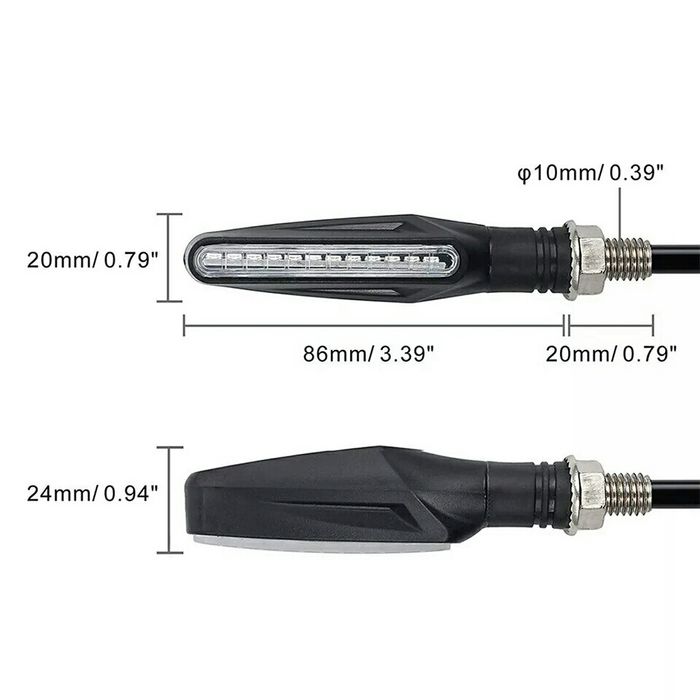 Piscas moto Led