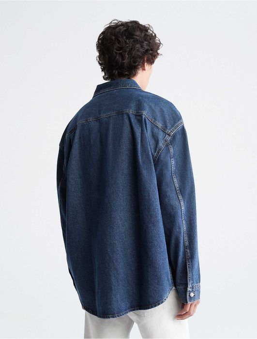 Calvin klein джинсовая куртка (ck blue denim jacket over)c америки М,L