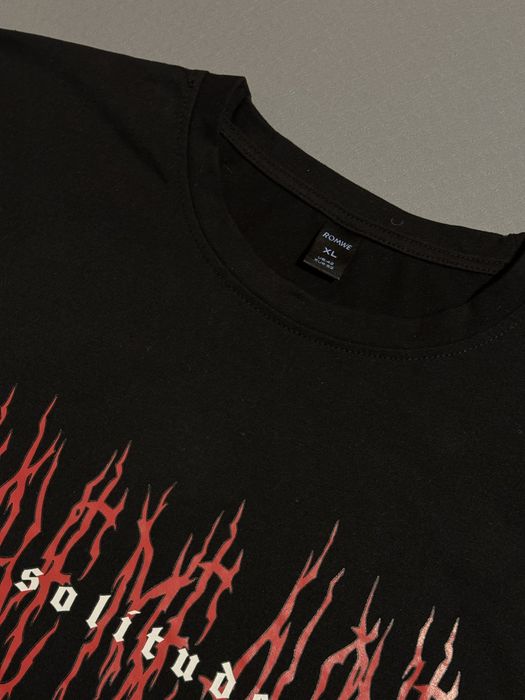 Koszulka/T-shirt czarna z napisem oversize