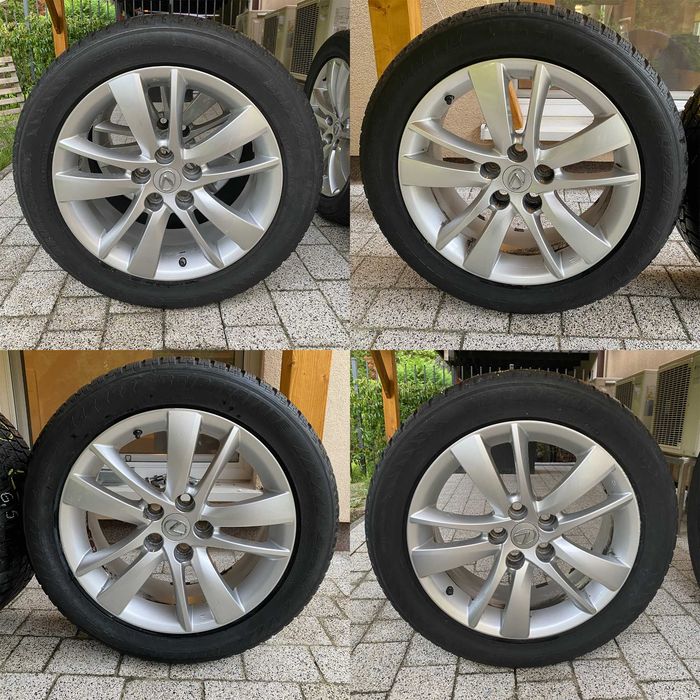 Oryginalne felgi Lexus 18" 5x120 + Bridgestone Blizzak 235/50 R18