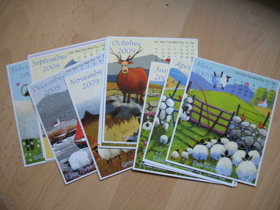 Stary kalendarz Scrapbooking decoupage prace plastyczne plastyka