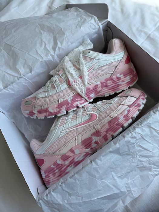 Nike P-6000 White Pink Custom найк найки