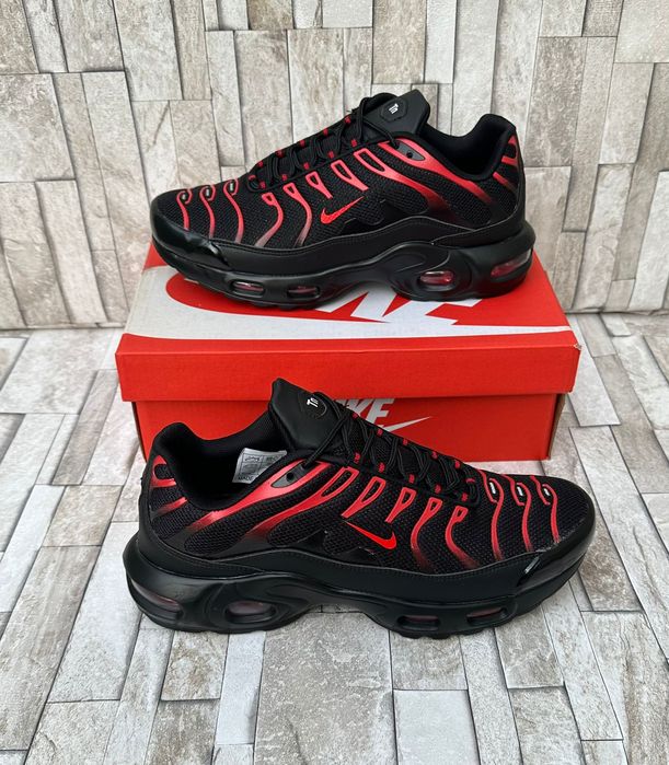 Air max plus TN nike buty męskie czarne czerwone 43 | PROMOCJA 50%