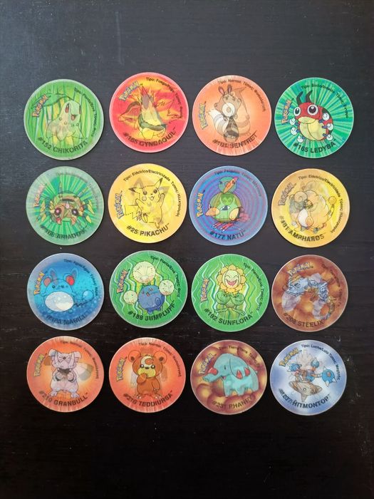 Tazos Pokémon 3 holográficos