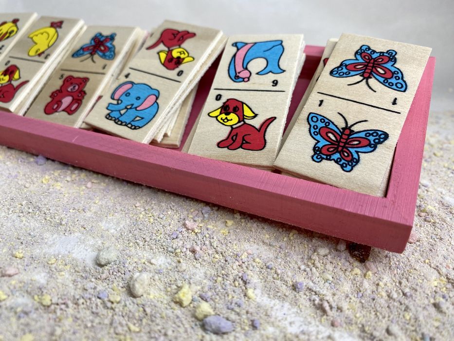 ‼️ Domino de madeira com animais; NOVO ‼️