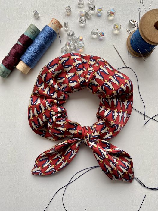 Pure Silk 100%шовк натуральний Резинка для волосся Ручна робота