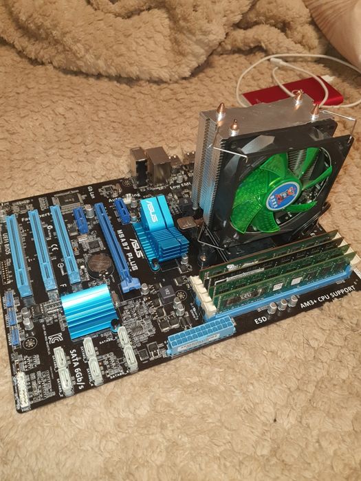 Комплект Мат плата asus am3+