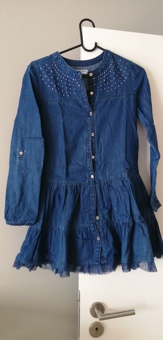 Mayoral Denim Dress for Girls, Size 14 Years