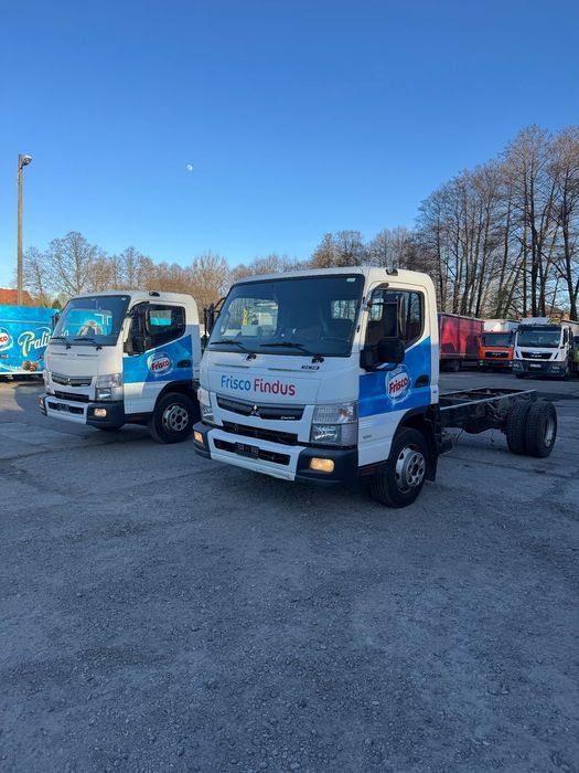 FUSO Mitsubishi Canter 9C18 Rama do zabudowy 2 sztuki w ofercie Wywrot Kiper Wywrotka HDS Hakowiec Żuraw Dźwig  Import Szwajcaria Super Stan Dwie sztuki w ofercie Rama do zabudowy