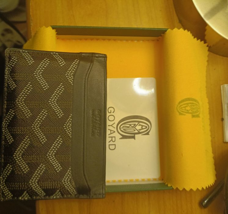 Carteira preta Goyard