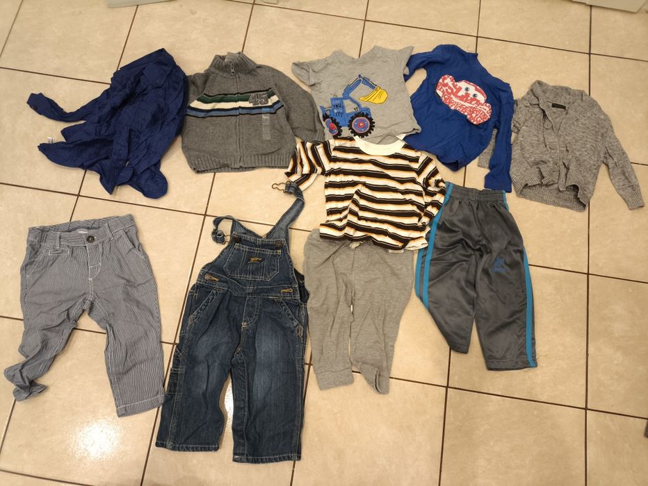 Duży zestaw ubrań chłopiec 80 adidas spodnie dresy CAŁOŚĆ stan bdb