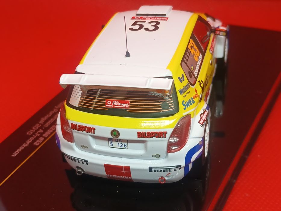 Miniatura  1/43 Skoda Fabia Anderson Rally Portugal  2010 iXO