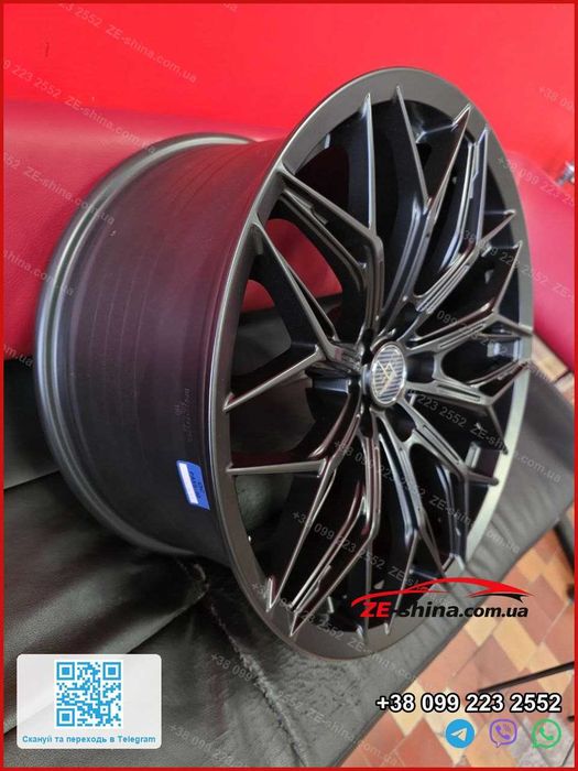 Диски Vossen R19 5x114.3 ET38 Flow Forming 10 кг Satin Black Tesla Model 3 Y Toyota RAV4 Camry Mazda CX-5 Нові