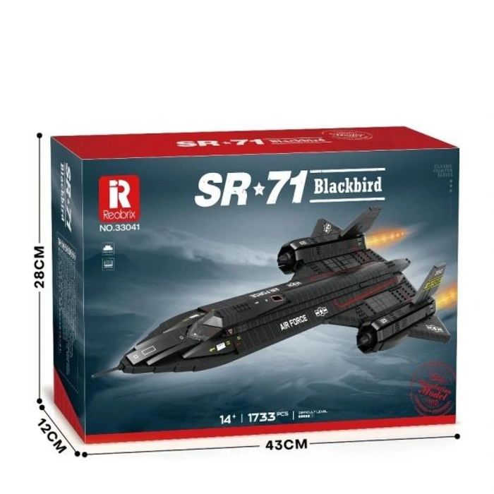 Klocki SR-71 Balckbird 1733el pudełko,280x120 mm