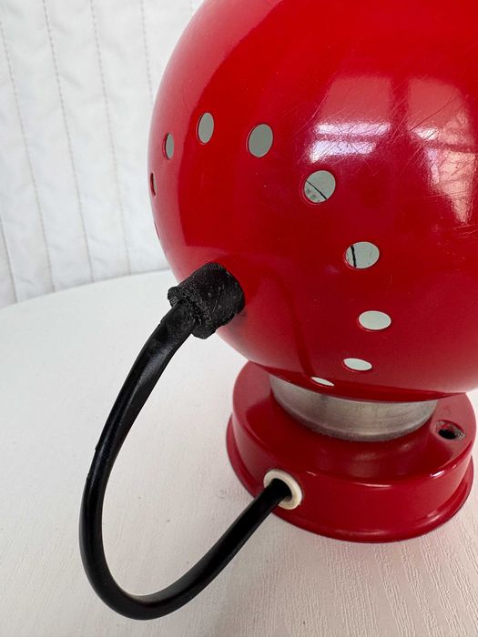Space Age Red Eyeball Italian Magnetic Lamp Goffredo Reggiani