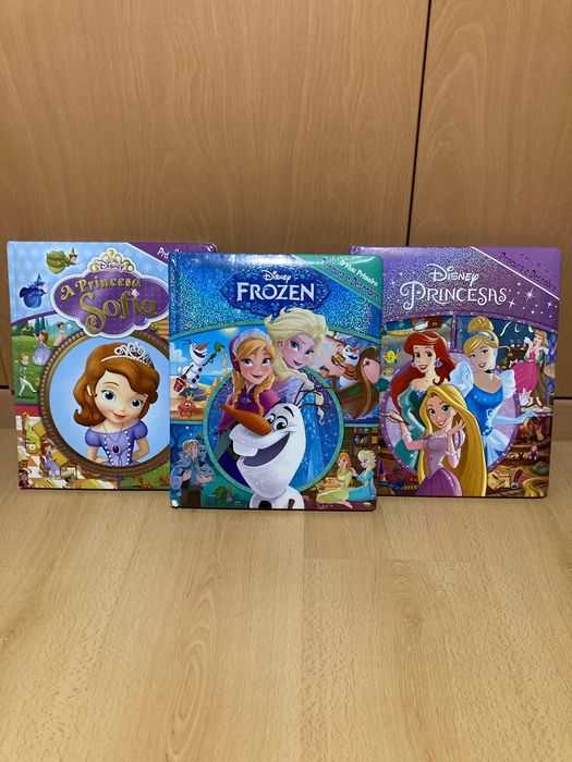 3 livros Princesas O Meu Primeiro Procura e Descobre