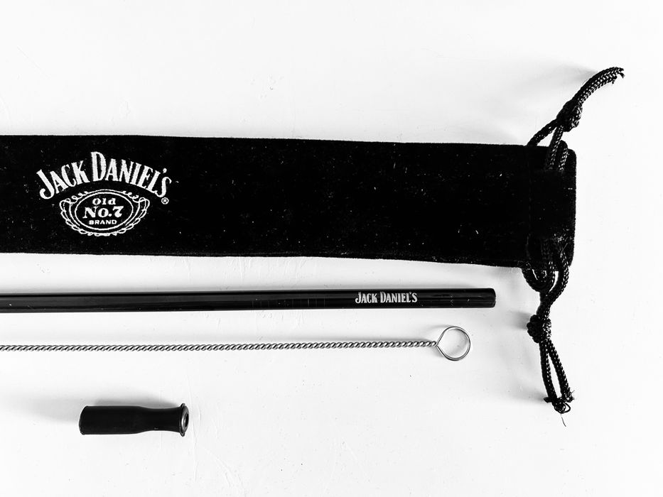 Metalowe słomki/rurki Jack Daniel’s - NOWE