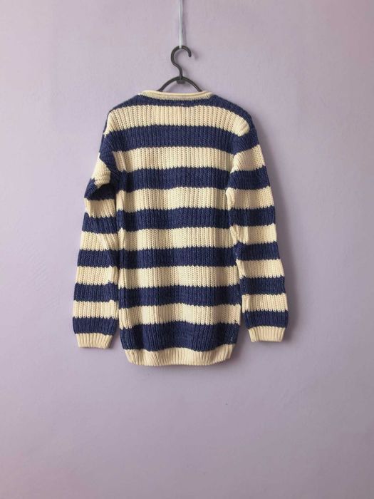 Sweter uniseks, akryl, w paski