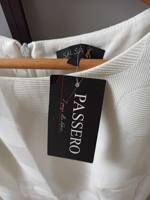 Nowa sukienka Salsa fakturowany materiał rozmiar L/XL