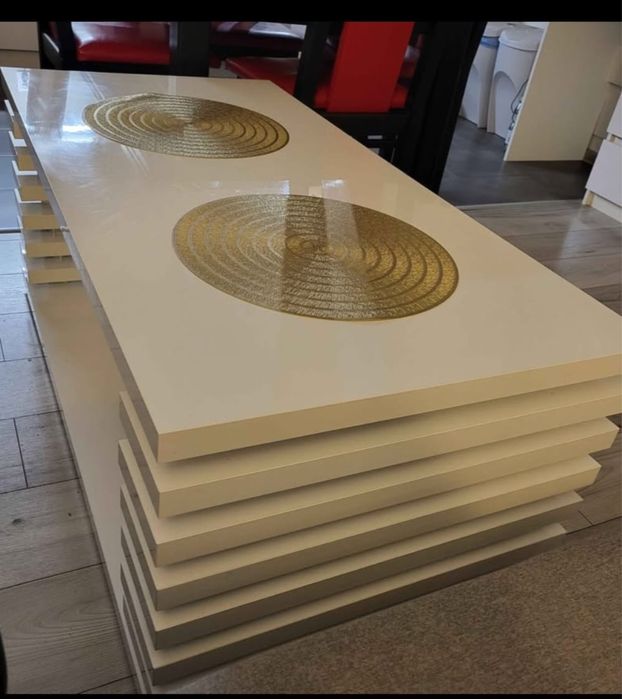 Ława do salonu biały połysk