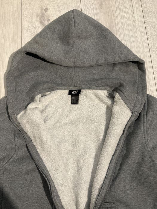 Зіп худі сірий жіночий h&m