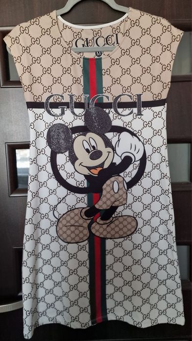Sukienka letnia GUCCI Mickey Mouse 158-164 XXS- XS