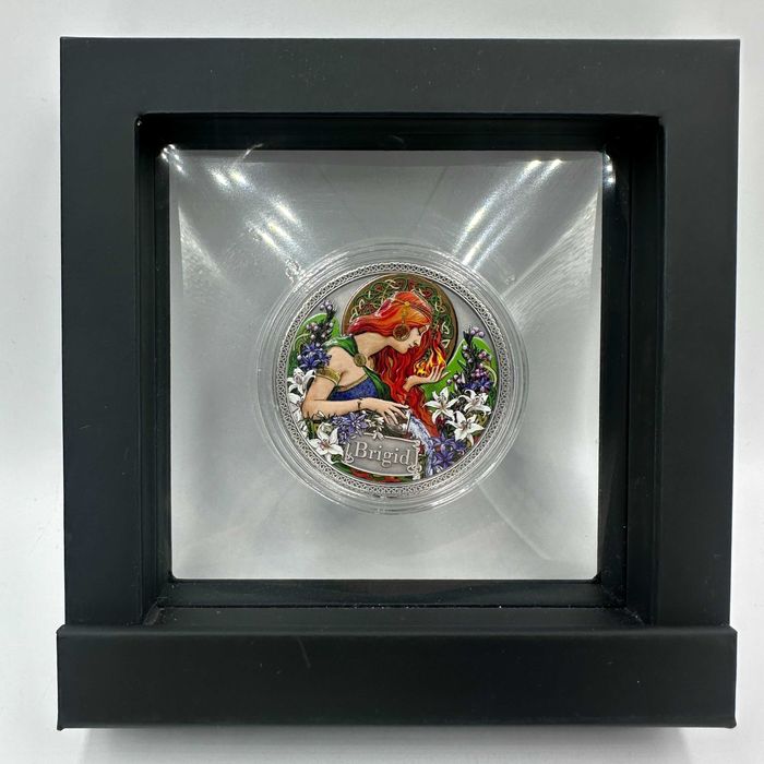 BRIGID BOGINIE ZDROWIA Srebrna Moneta 5 Chedis Ghana 2022 50 g.