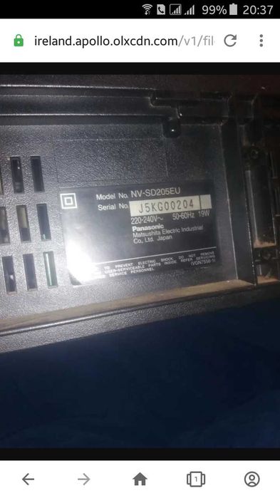 Продам Видеомагнитофон panasonic NV-SD 205 коллекцию для любителей