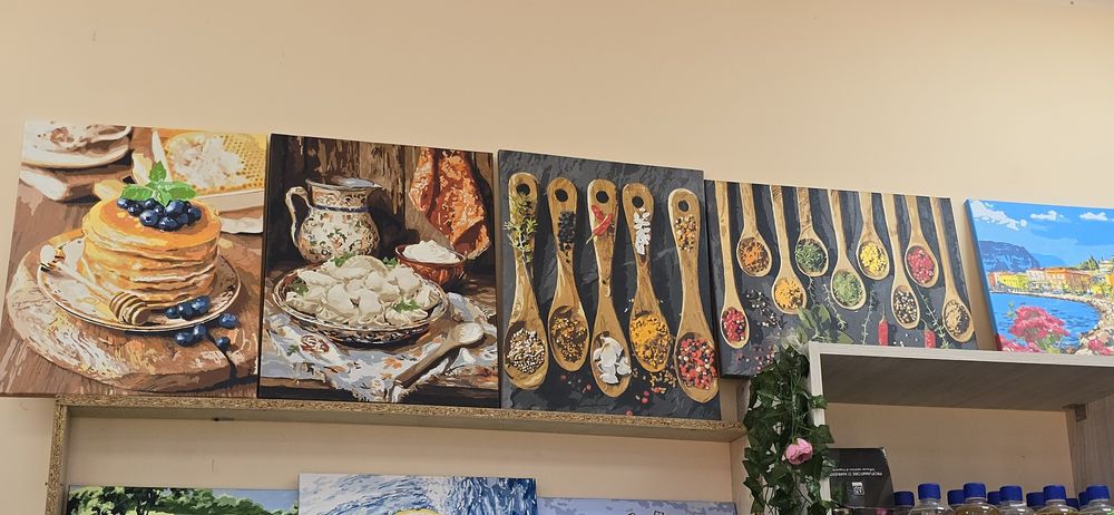 Готовые картины по номерам