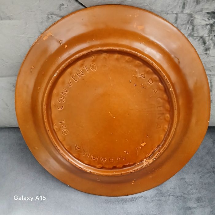 Hiszpański talerz ścienny ceramika  del  Convecto Aracena.