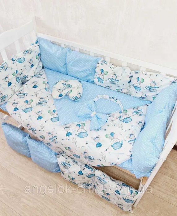 Постелька новая с бортиками в детскую кроватку! СРОЧНО ПРОДАМ!