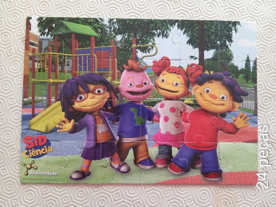 2 Puzzles infantis, Canal Panda 24+24 peças sem caixa.