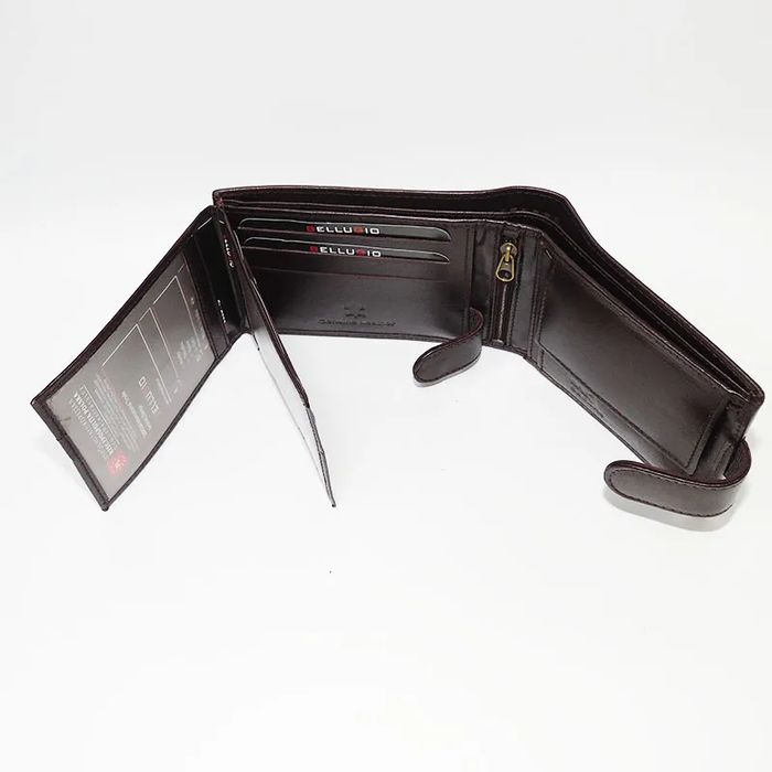 portfel męski  bellugio brązowy  skórzany