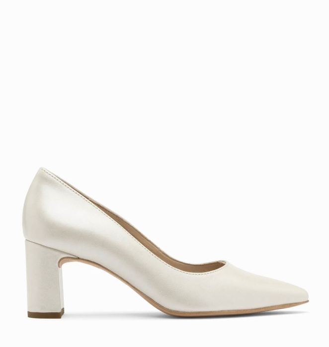 Buty do ślubu, ślubne Ryłko, perłowe 40