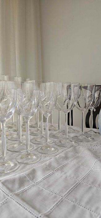 Copos de Cristal  - Conjunto de Serviço - Completo