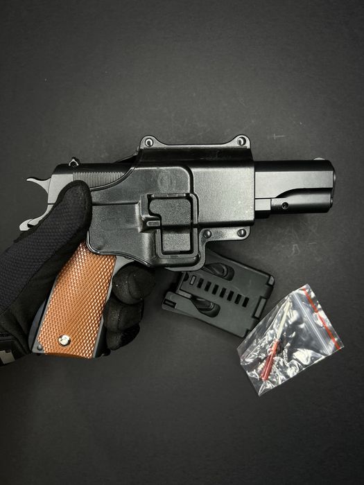 Іграшковий металевий пістолет Кольт 1911 з кобурою G13+ Galaxy