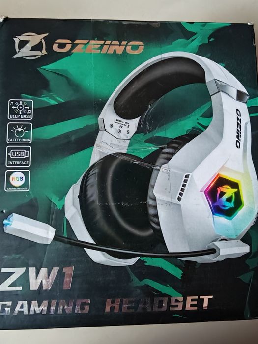 Słuchawki gamingowy Ozeino ZW1 ,  RGB , USB , Jack 3.5mm