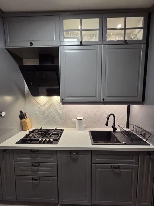 Kuchnia z wyspą + sprzęt, Ikea Bodbyn