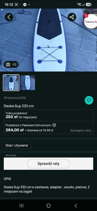 Dwa supy 330 300cm