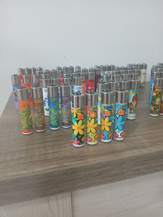 90 isqueiros Clipper colecção
