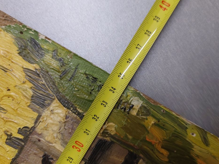 Quadro antigo pintura a óleo paisagem