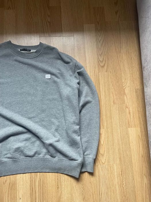 Bluza szara acne studios crewneck