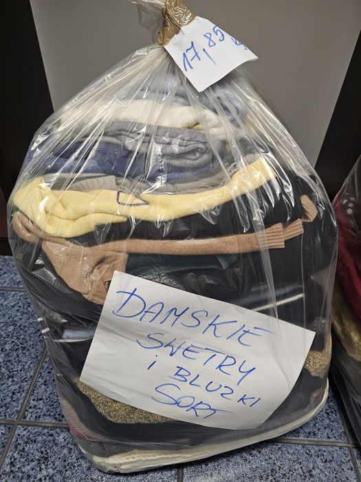 Odzież używana do dalszej odsprzedaży ponad 350 kg