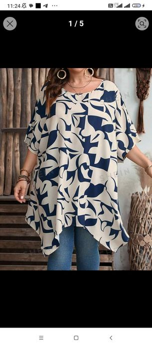 Bluzki tuniki plus size duże rozmiary