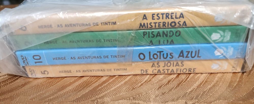 Bonecos Cerâmica, miniatura 4 uni. + Oferta 4 DVD Tintim Ver descrição