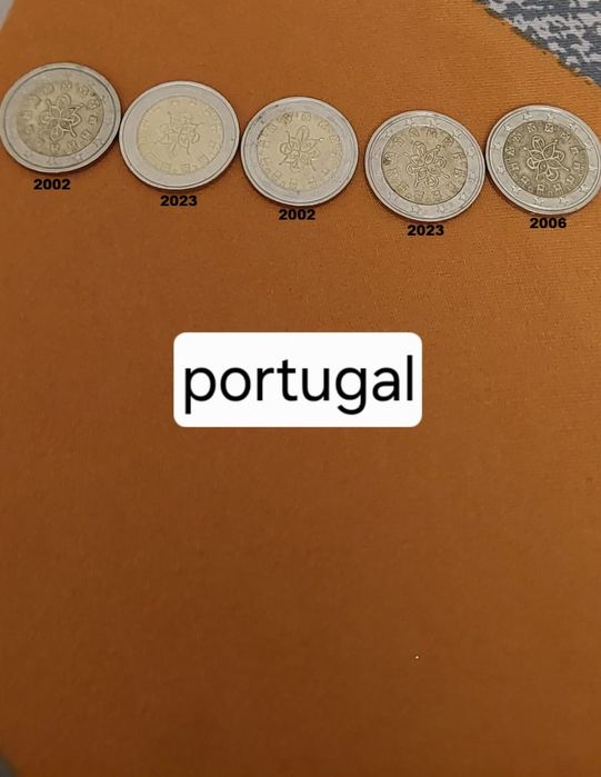 Moedas 2 euro para troca