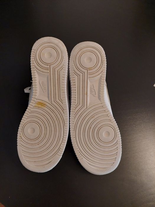 Air force 1 white/back/gold n°42